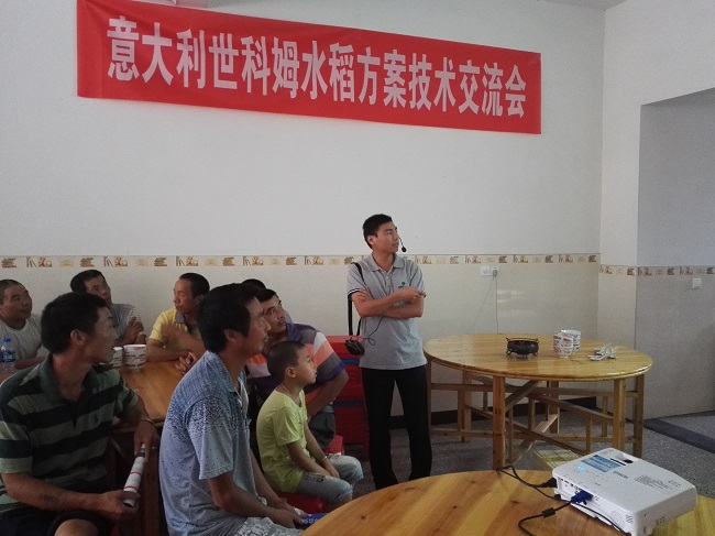 農(nóng)化部舉辦“世科姆經(jīng)濟(jì)之稻現(xiàn)場觀摩暨技術(shù)交流會”