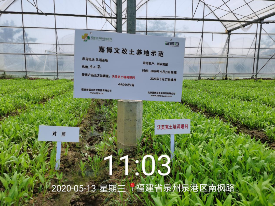 020年沃美克土壤調(diào)理劑示范試驗(yàn)報(bào)告"