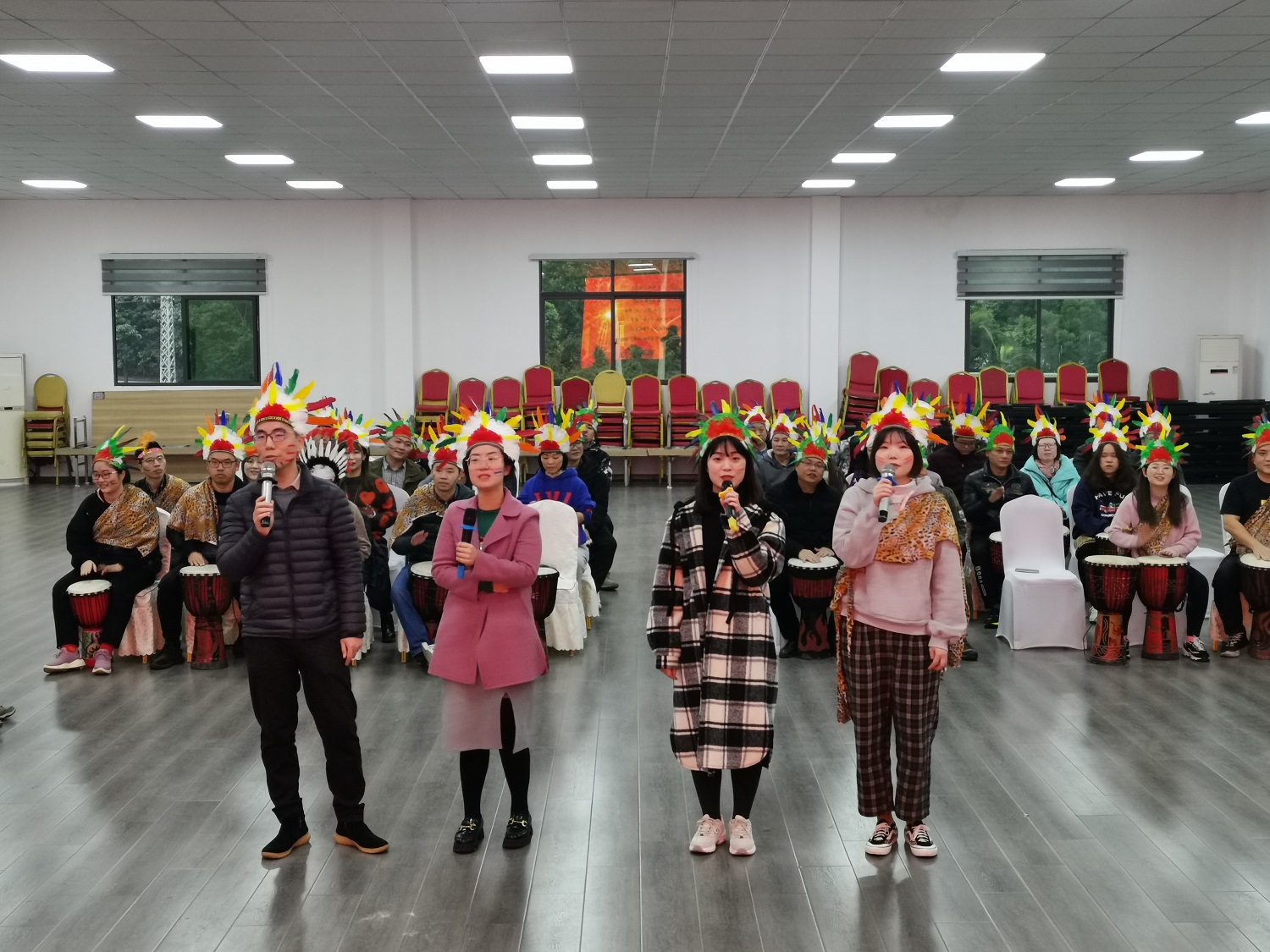 團隊樂動  鼓舞飛揚——集團公司工會舉辦非洲鼓主題團建活動